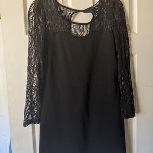 Black lace dress